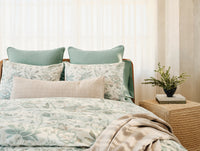 Sea Bloom Print Duvet Cover - Coyuchi 