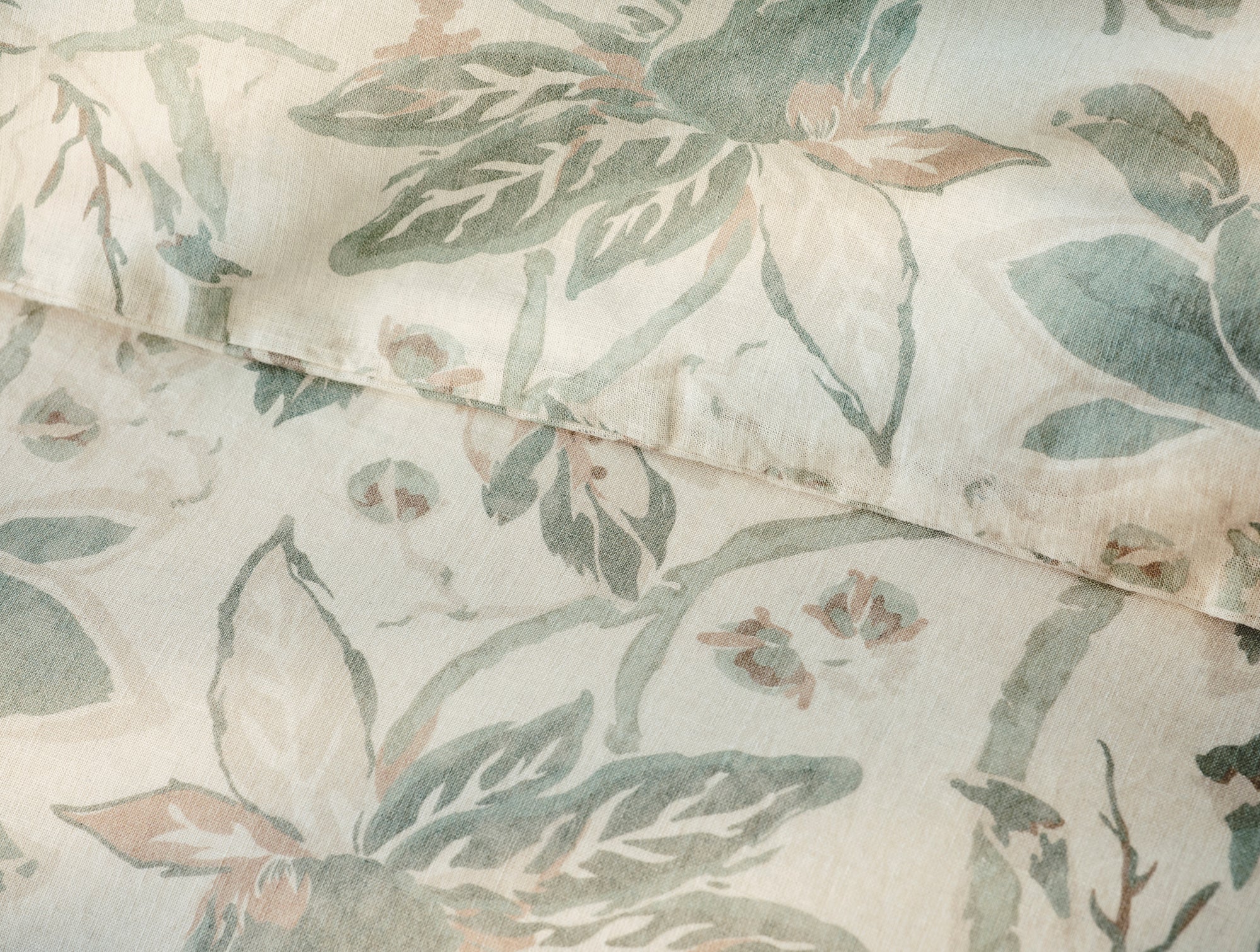 Sea Bloom Print Duvet Cover