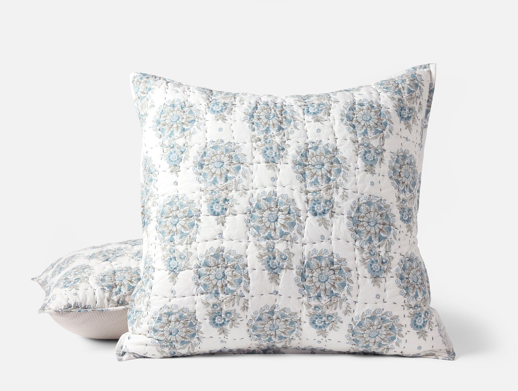 Flores Handstitched Organic Sham - Coyuchi 