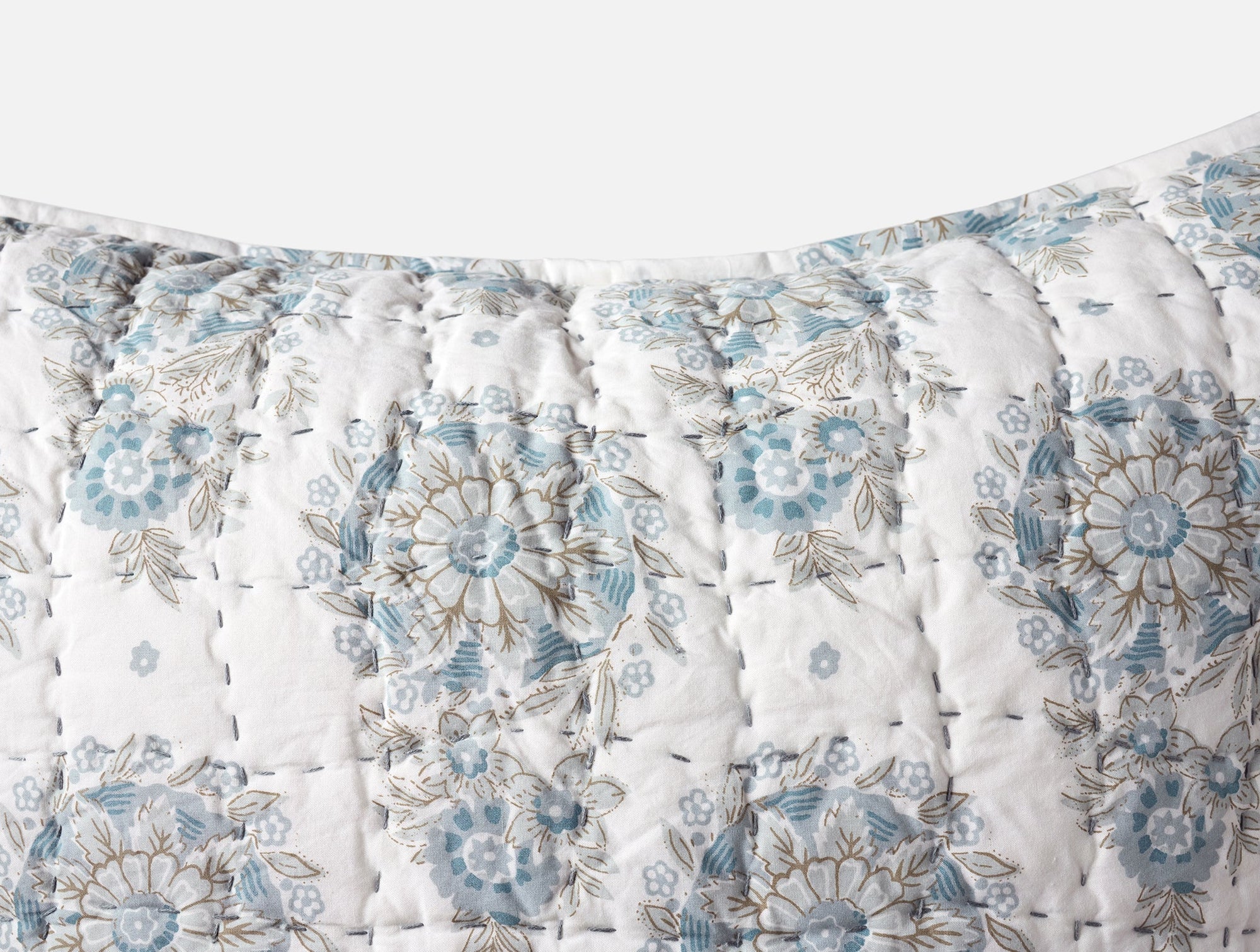 Flores Handstitched Organic Sham - Coyuchi 