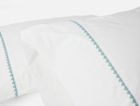 Floret Embroidered Organic Pillowcases - Coyuchi 
