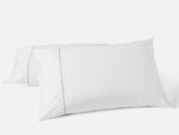 Floret Embroidered Organic Pillowcases - Coyuchi 