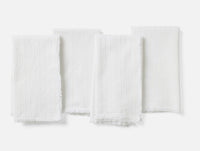 Fringe Stripe Organic Napkins, Set of 4 - Coyuchi 
