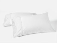 Heritage Organic Percale Jacquard Border Pillowcases