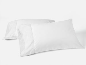 Heritage Organic Percale Jacquard Border Pillowcases