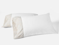 Heritage Organic Jacquard Border Pillowcases - Coyuchi 