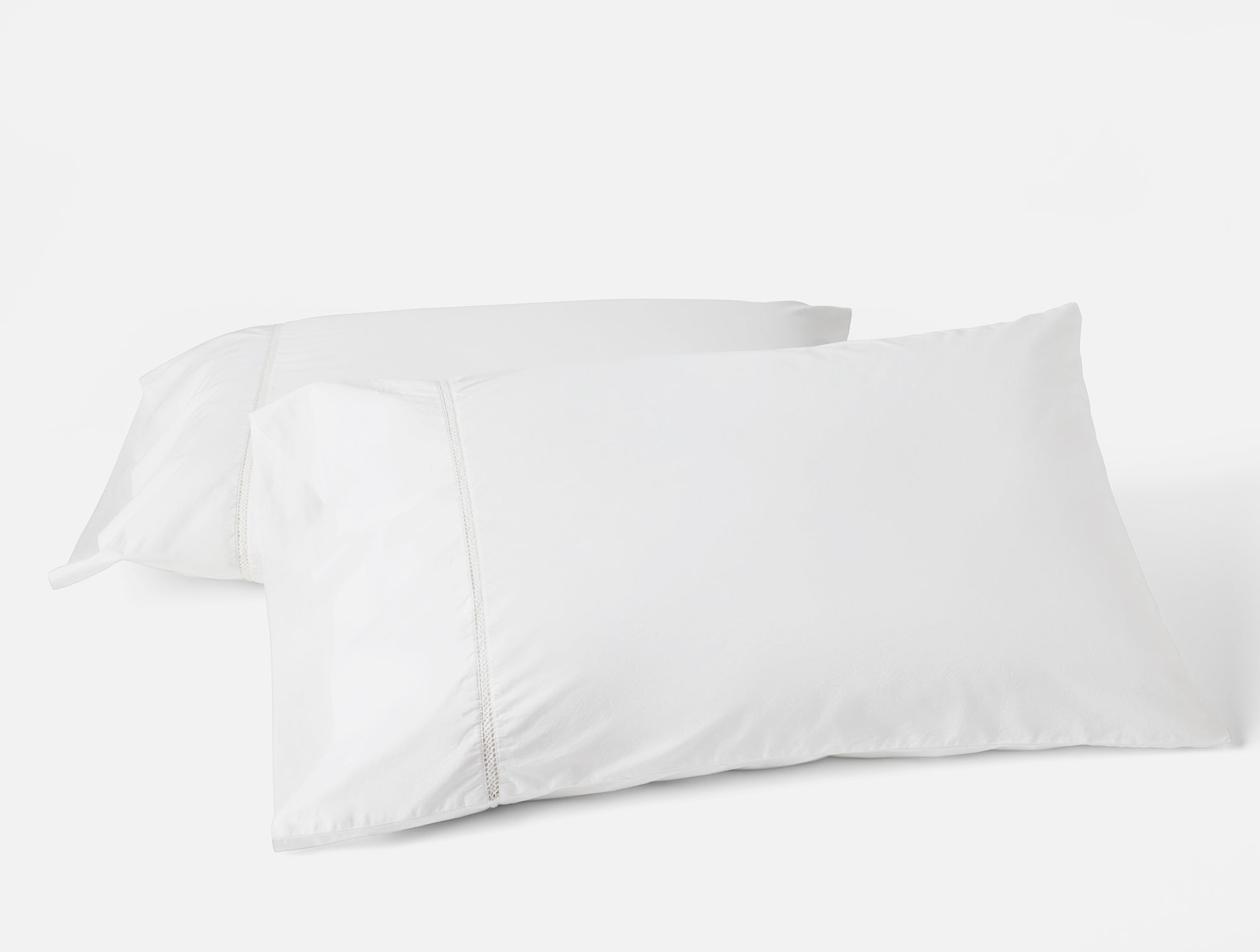 Lattice Organic Percale Pillowcases - Coyuchi 