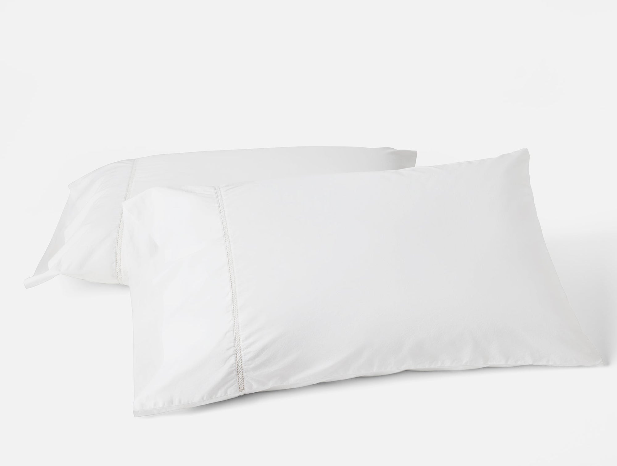 Lattice Organic Percale Pillowcases - Coyuchi 