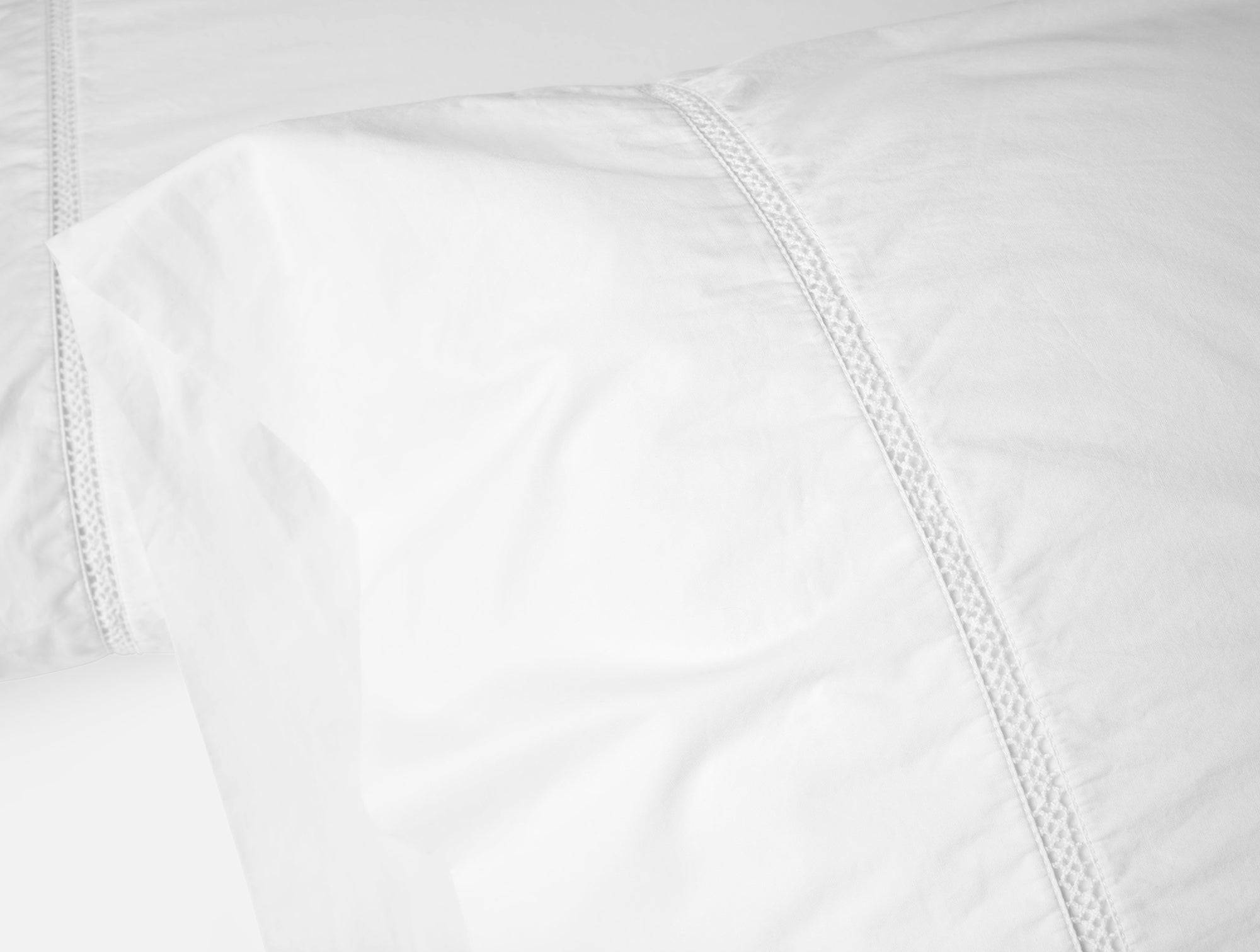 Lattice Organic Percale Pillowcases - Coyuchi 
