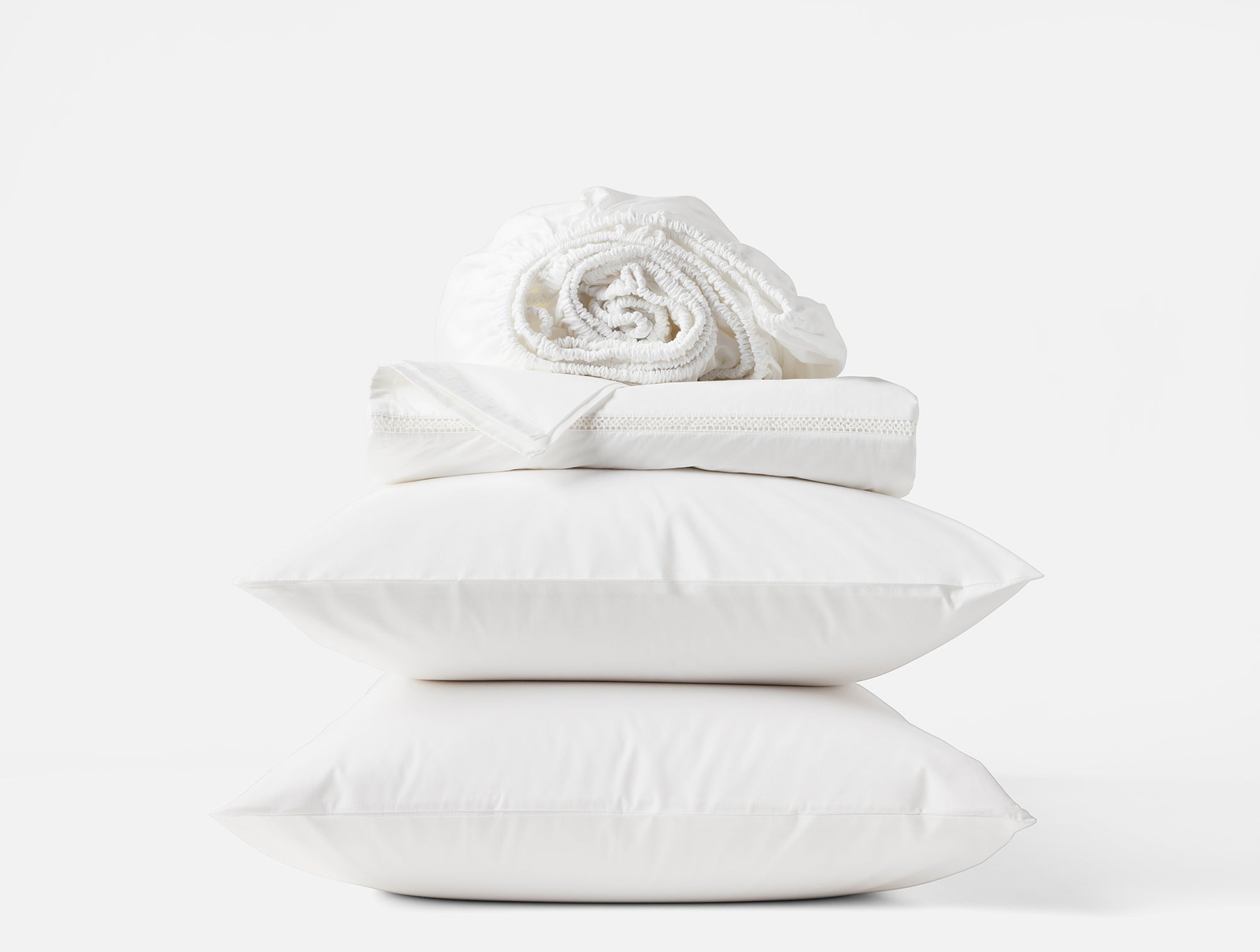 Lattice Organic Percale Sheet Set - Coyuchi 