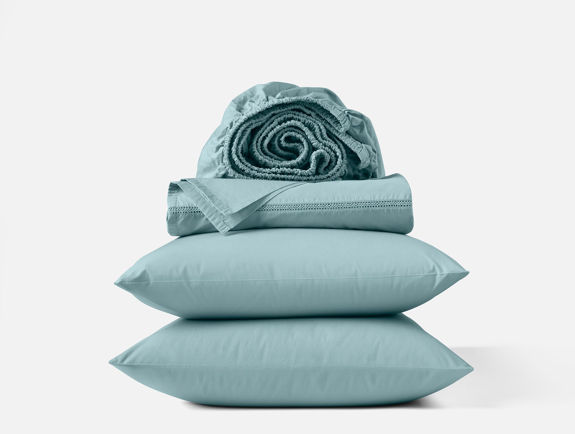 Lattice Organic Percale Sheet Set - Coyuchi 