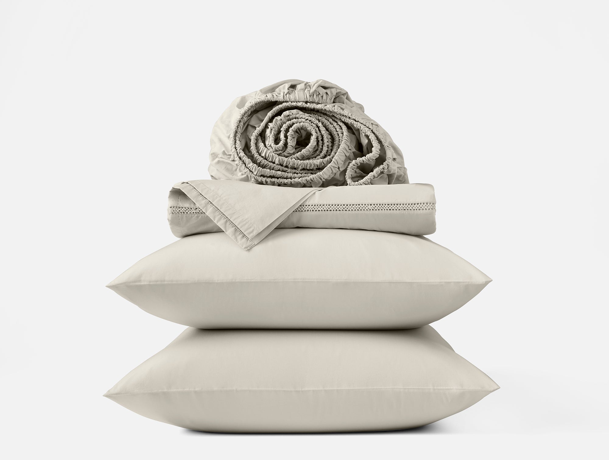 Lattice Organic Percale Sheet Set - Coyuchi 