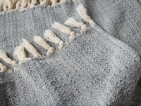 Lido Organic Throw + Decorative Pillow Cover Set
