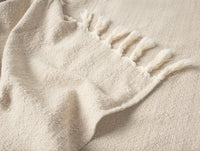 Lido Organic Throw + Decorative Pillow Cover Set
