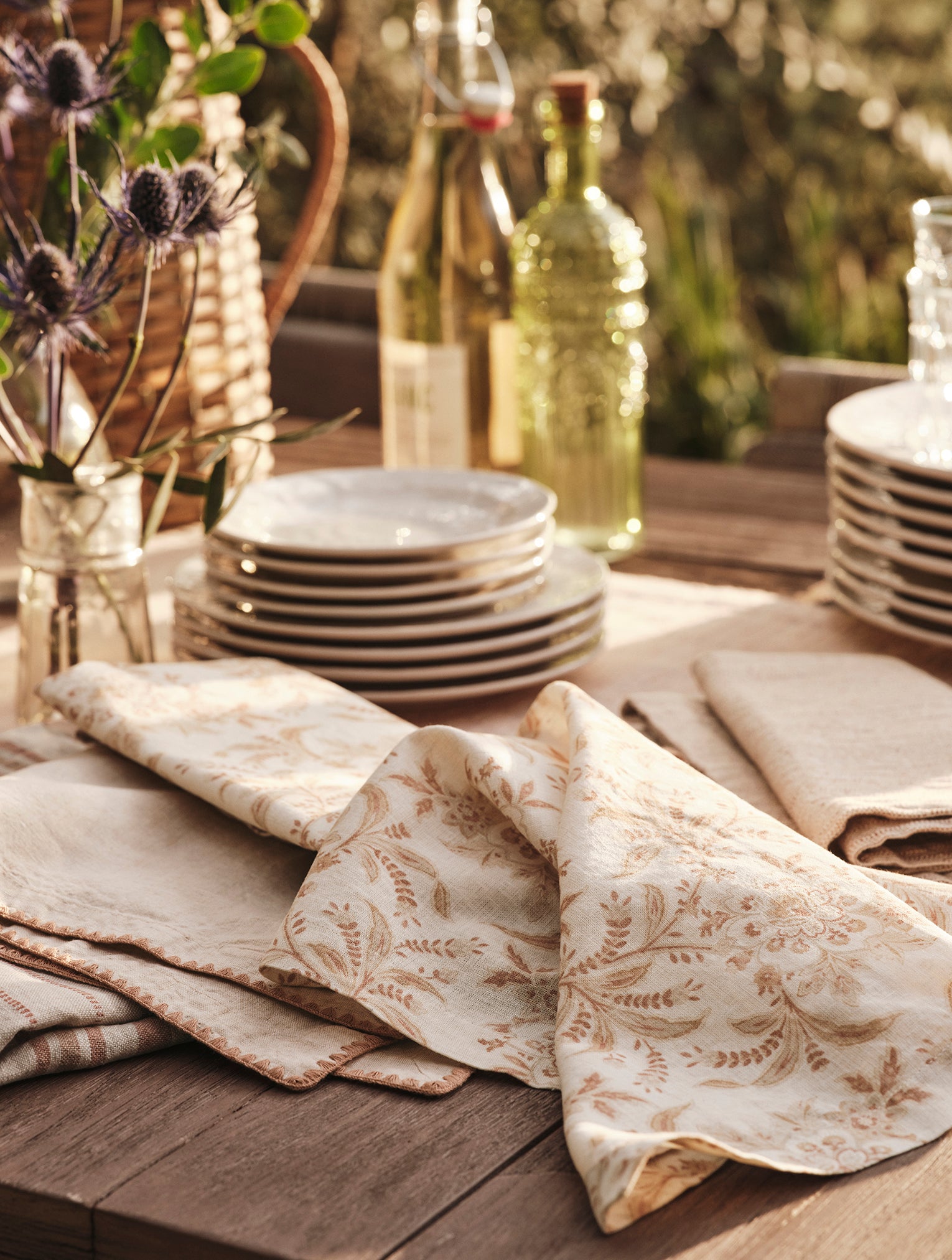 Marguerite Organic Print Napkins, Set of 4 - Coyuchi 