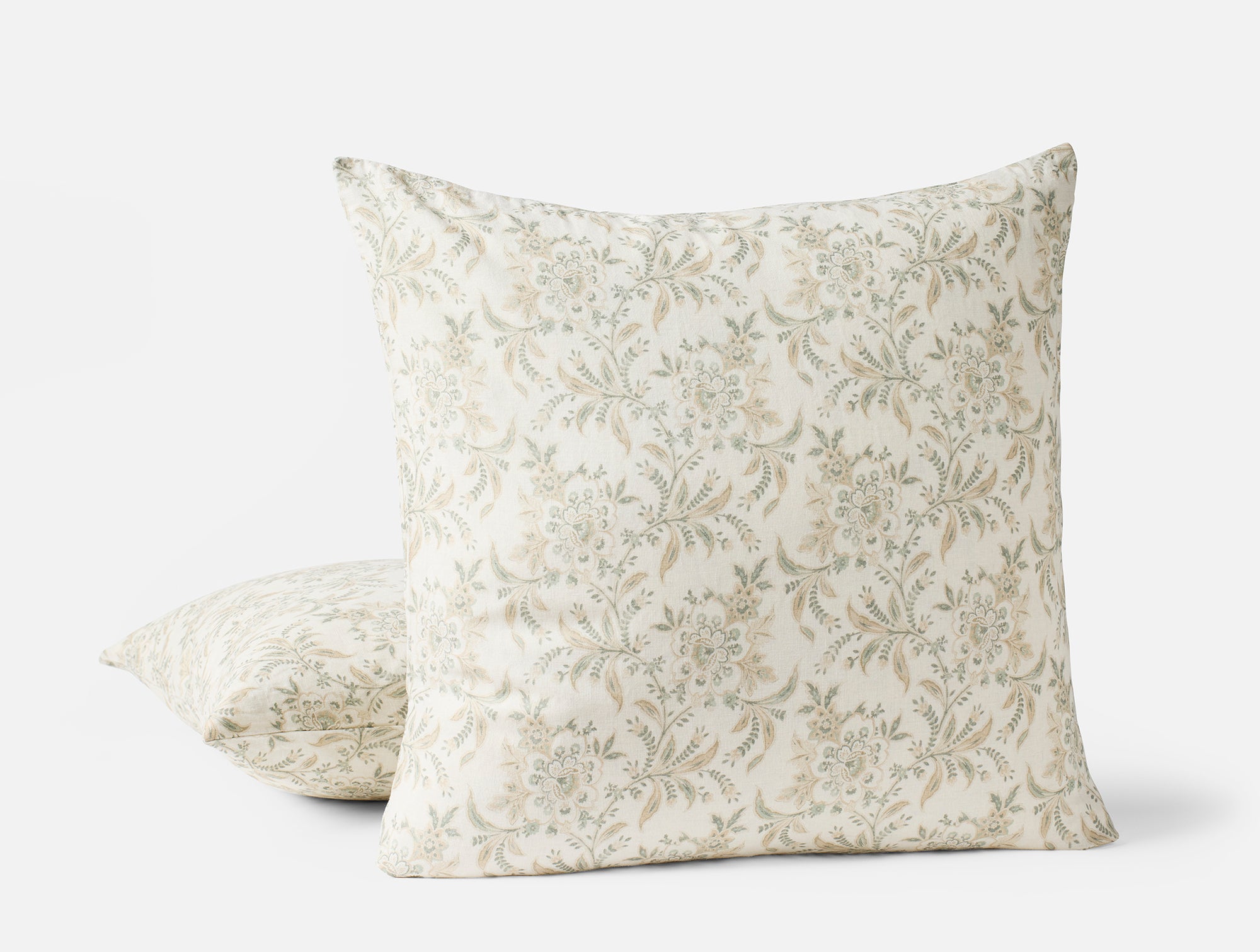 Marguerite Organic Print Decorative Pillow Cover - Coyuchi 
