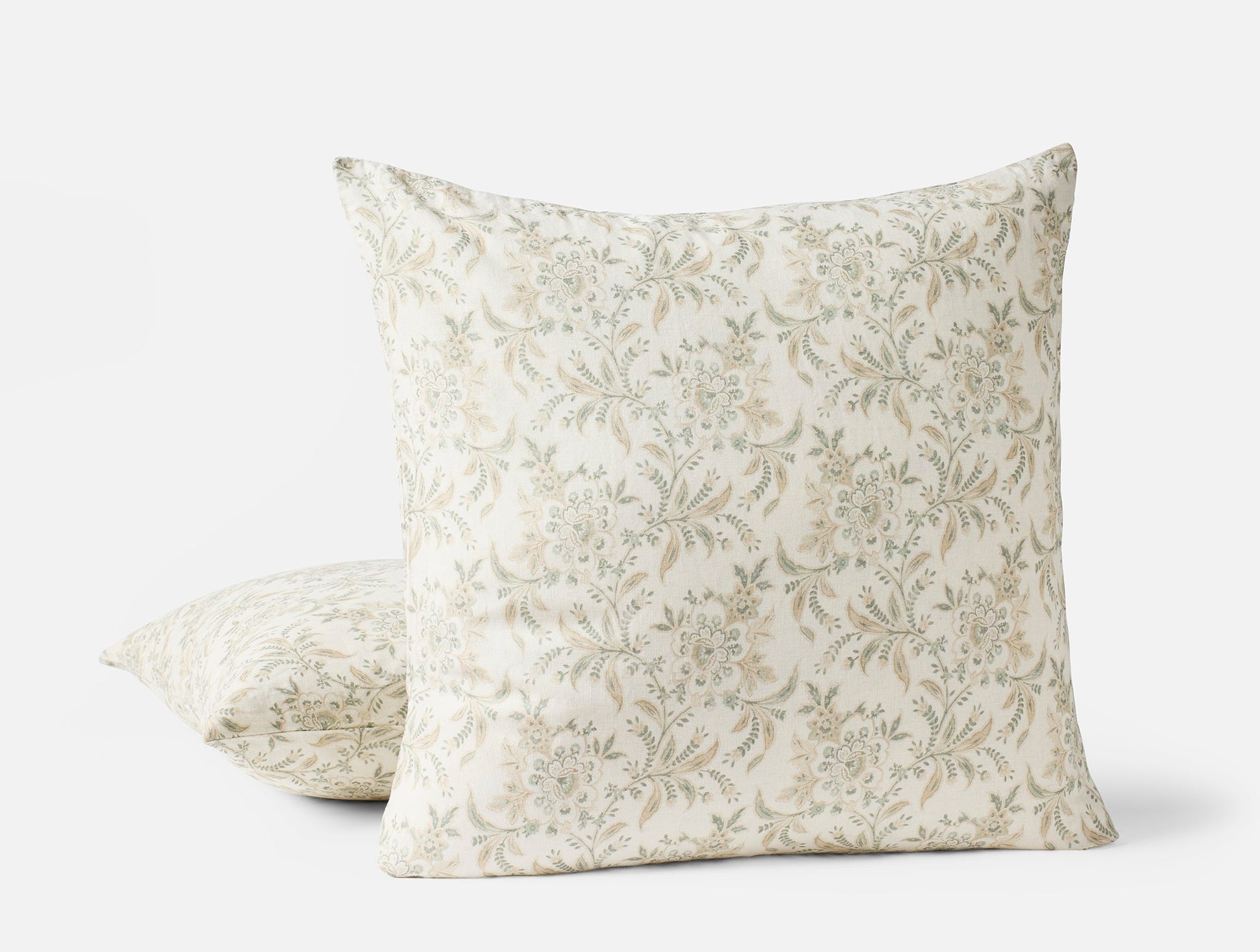 Marguerite Organic Print Decorative Pillow Cover - Coyuchi 
