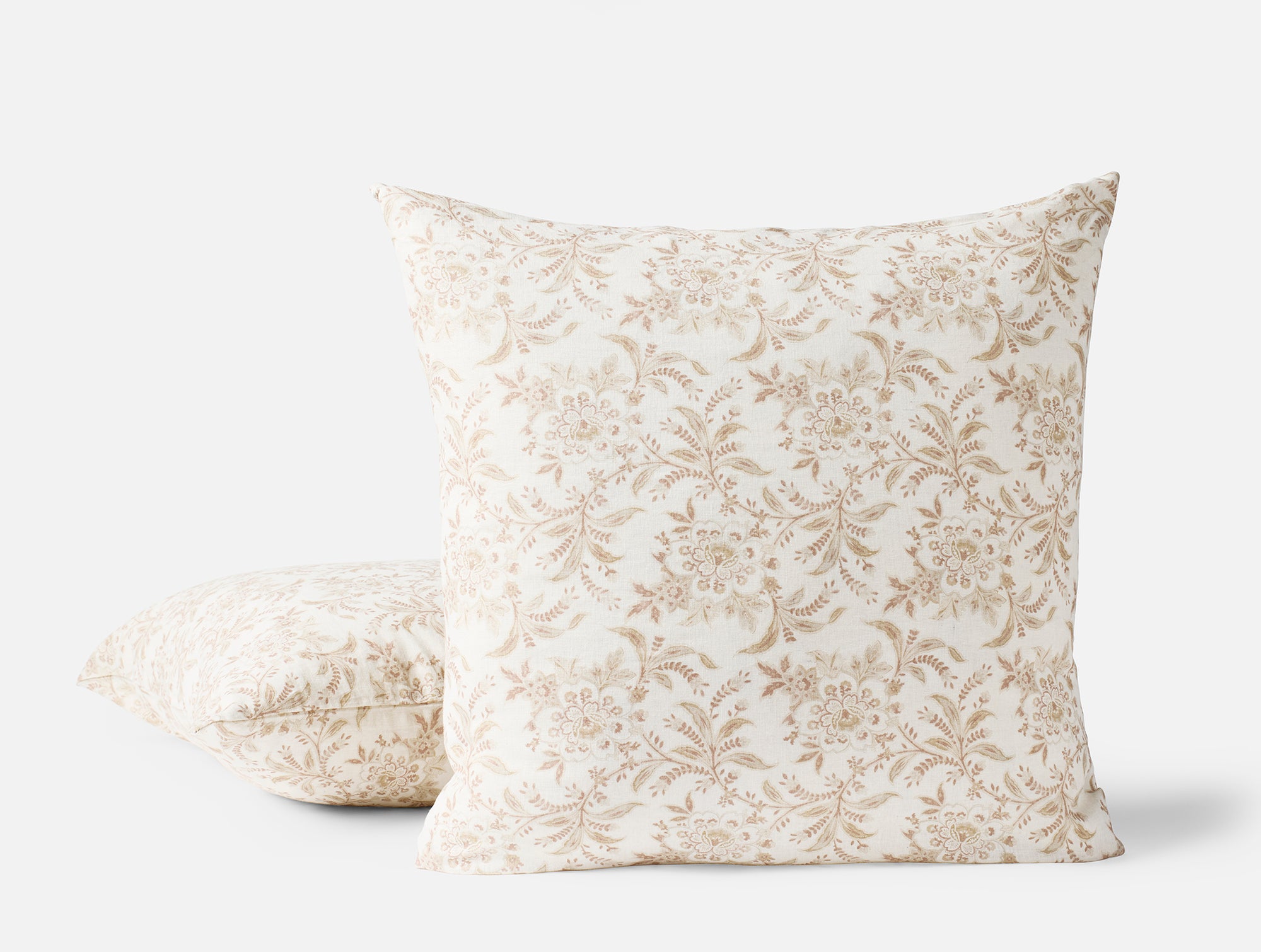 Marguerite Organic Print Decorative Pillow Cover - Coyuchi 