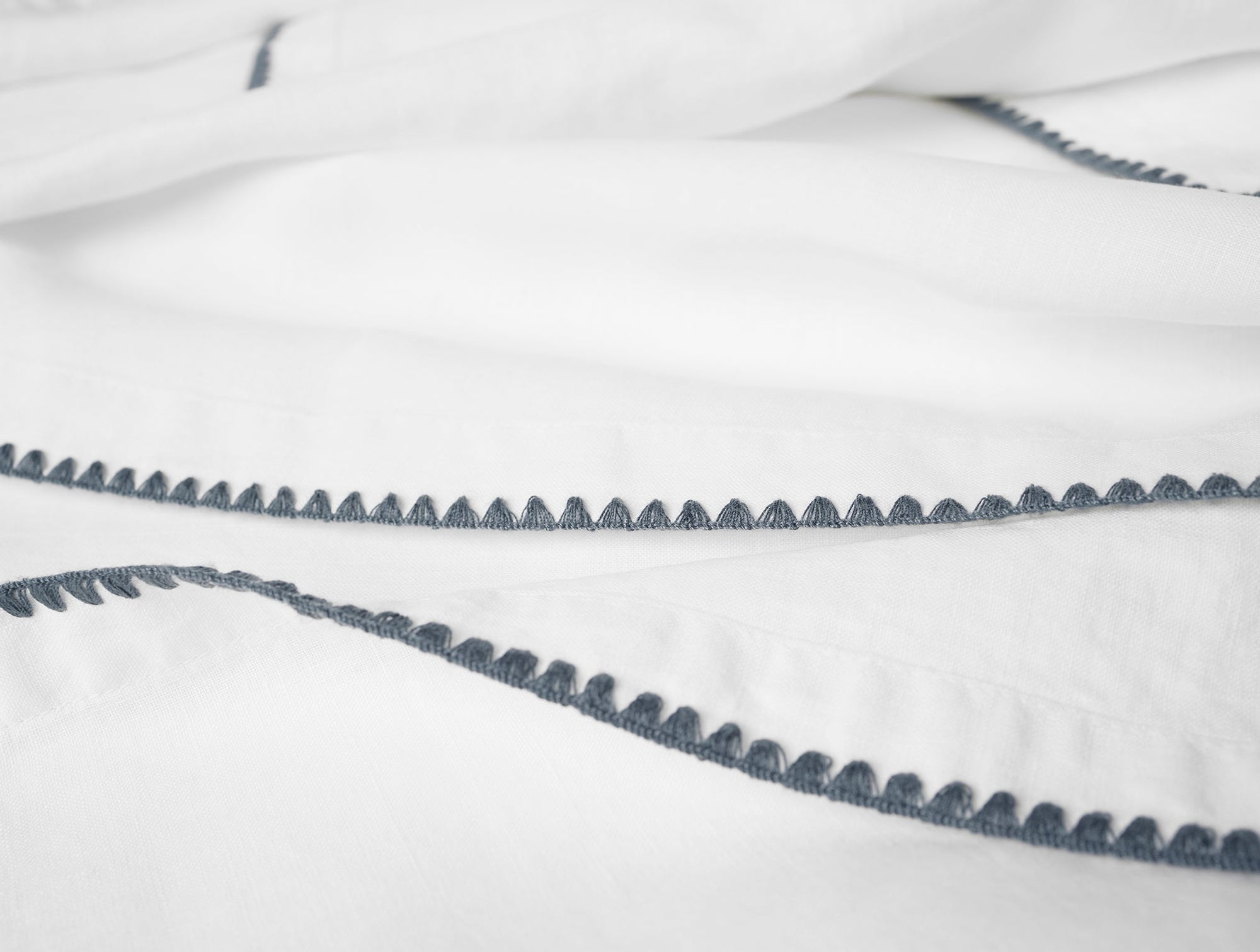 Olivos Embroidered Organic Linen Napkins - Coyuchi 