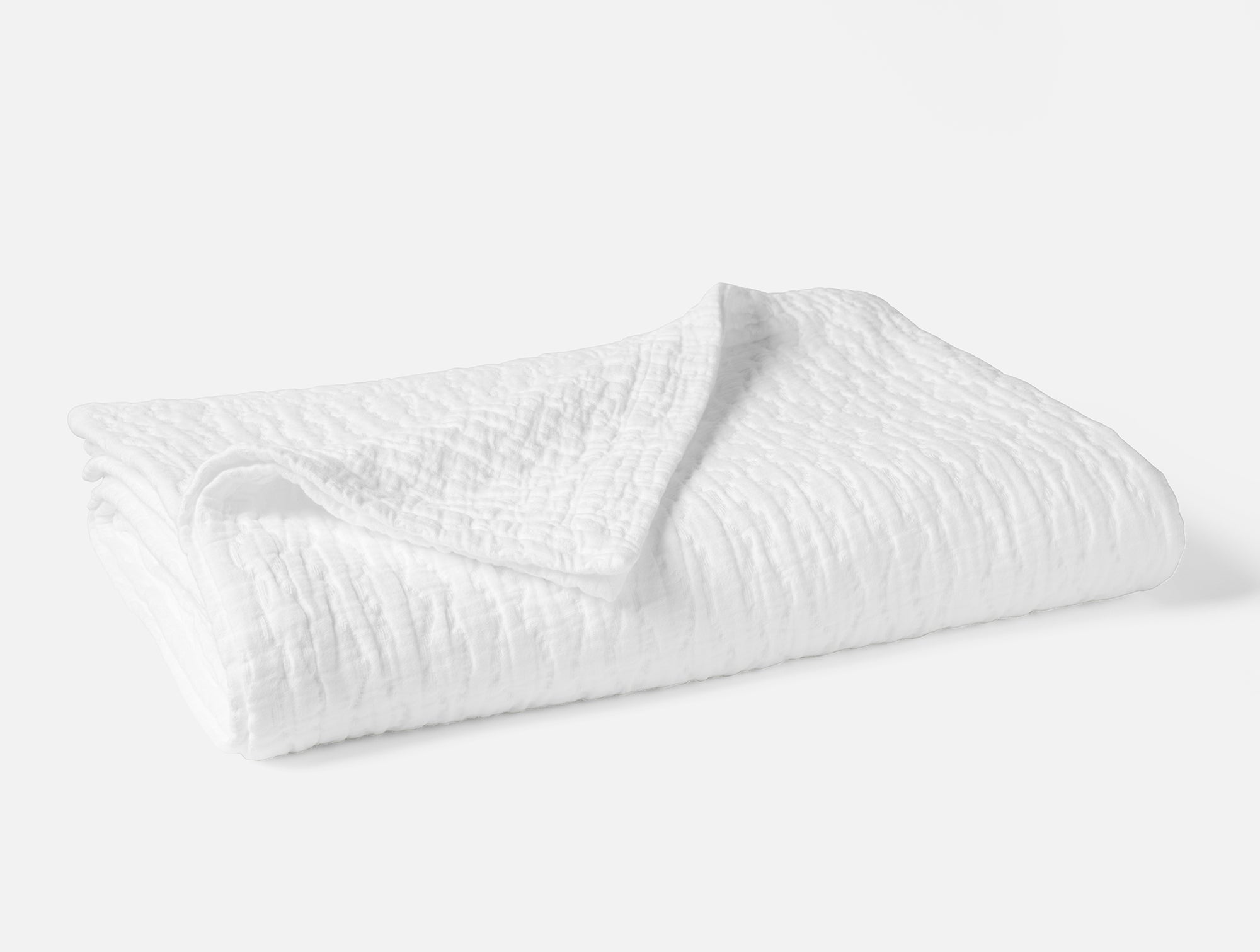 Pescadero Matelasse Organic Blanket - Coyuchi 