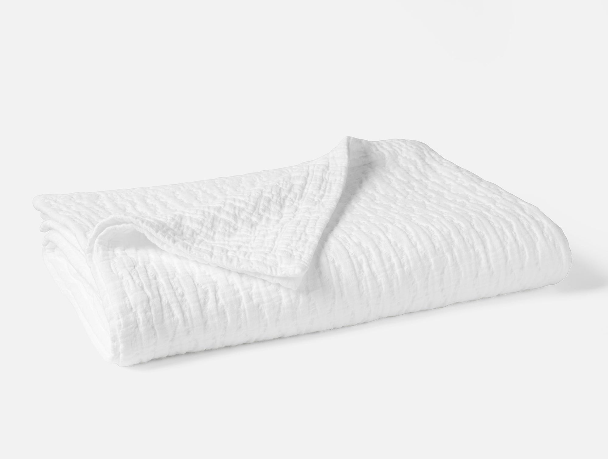 Pescadero Matelasse Organic Blanket - Coyuchi 