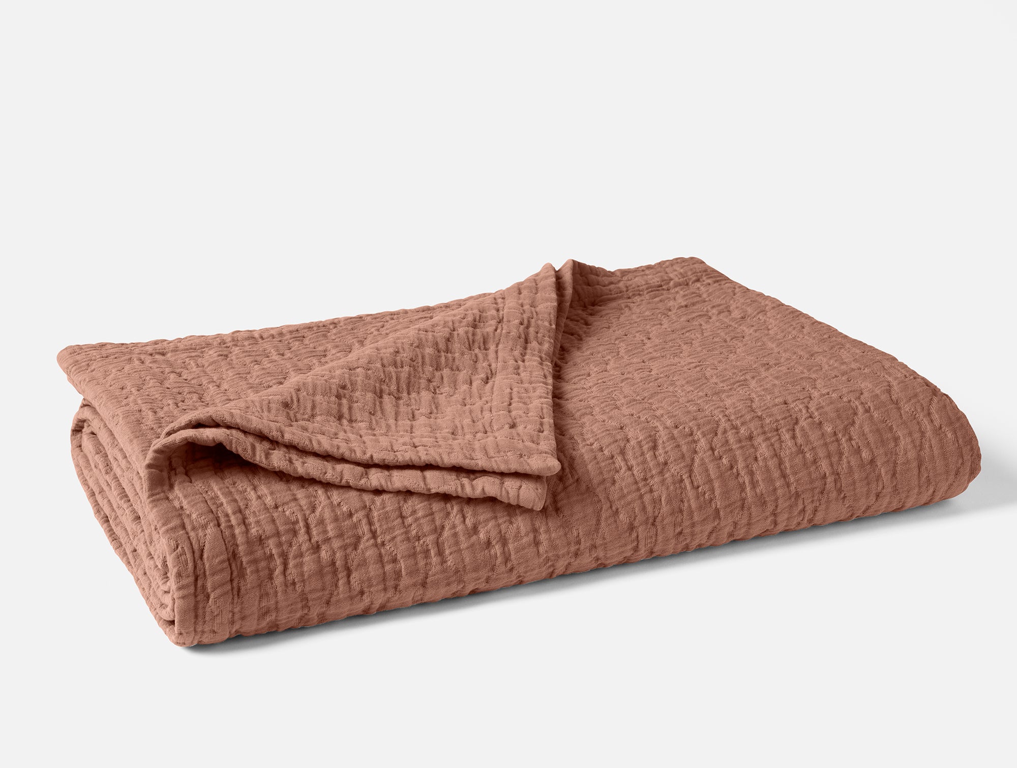 Pescadero Matelasse Organic Blanket - Coyuchi 