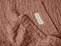 Pescadero Matelasse Organic Blanket - Coyuchi 