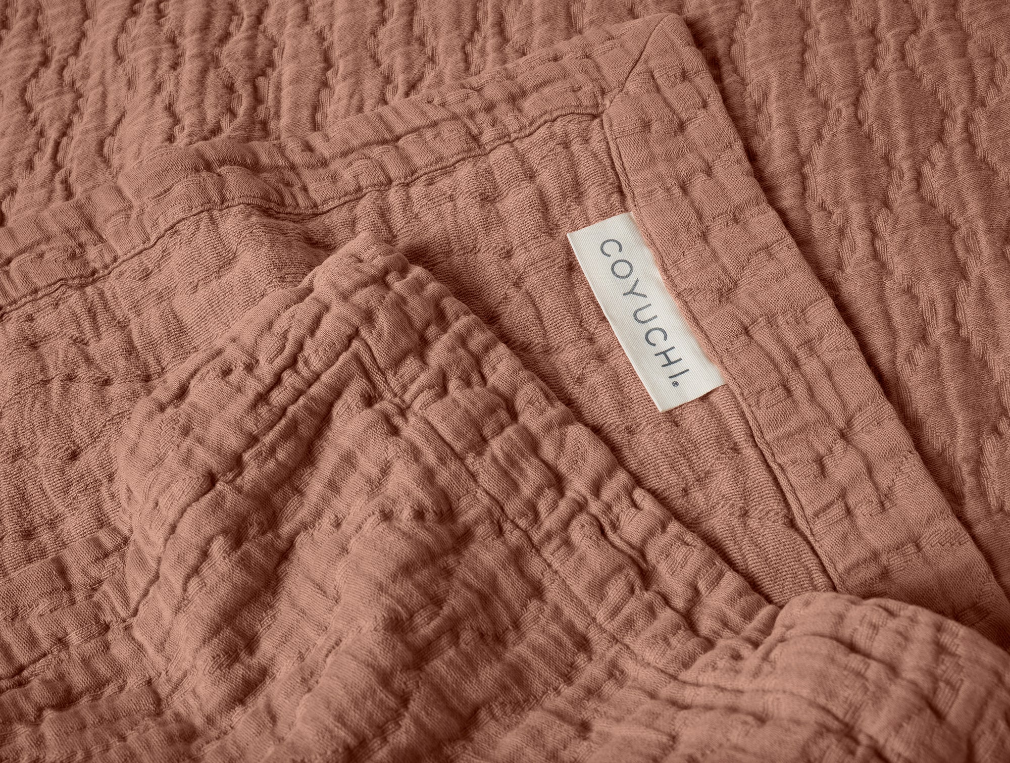 Pescadero Matelasse Organic Blanket - Coyuchi 