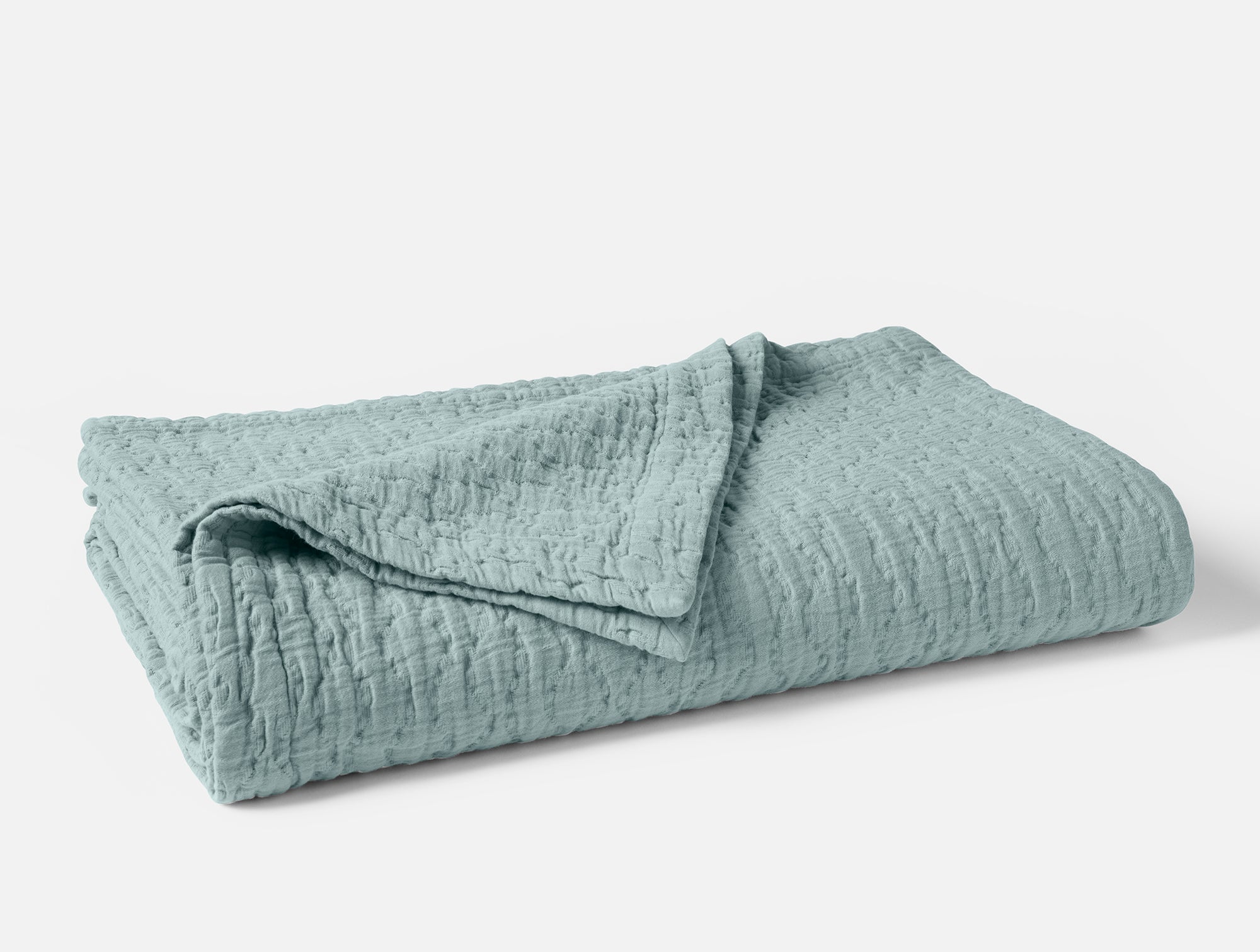 Pescadero Matelasse Organic Blanket - Coyuchi 