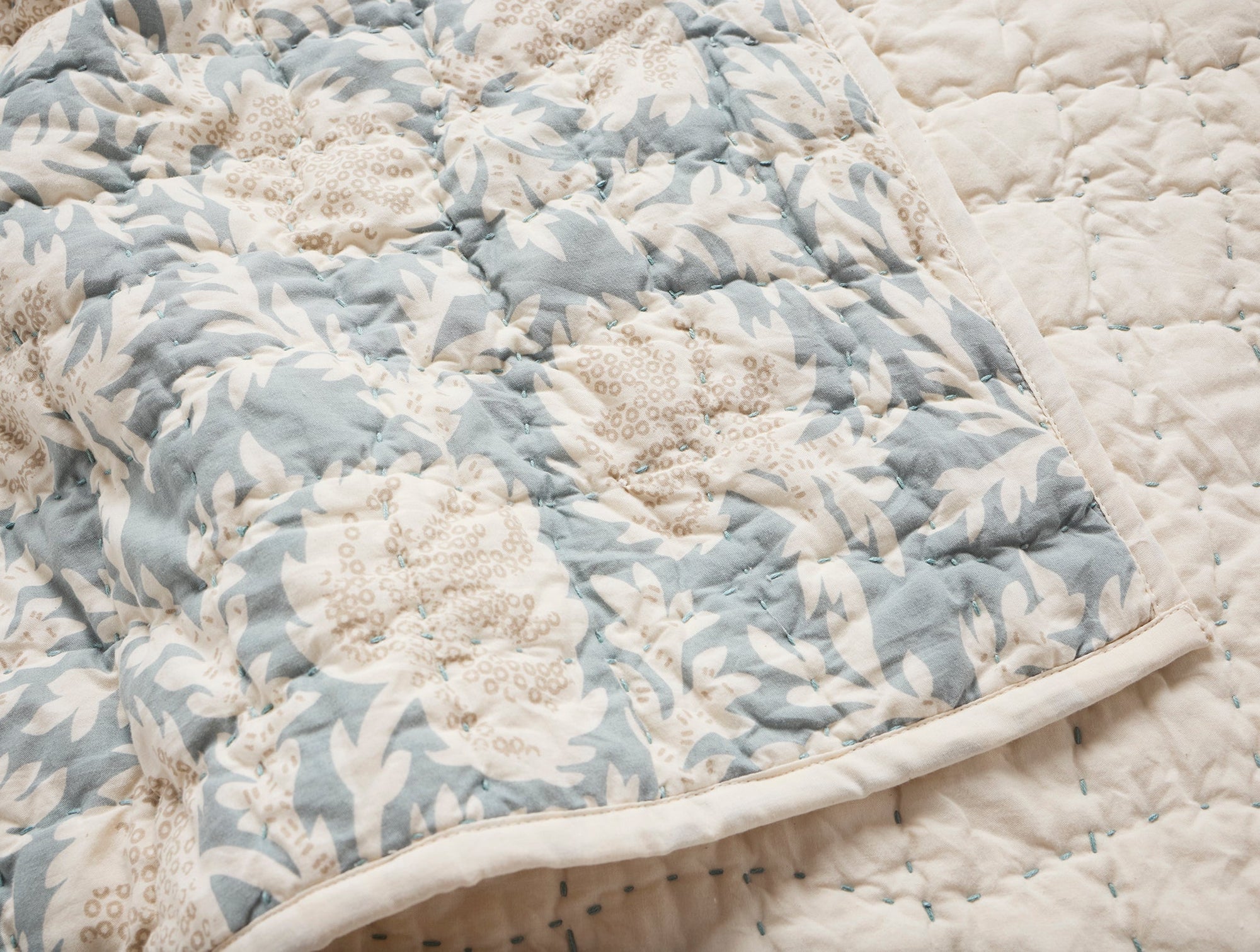 Robles Handstitched Organic Quilt - Coyuchi 