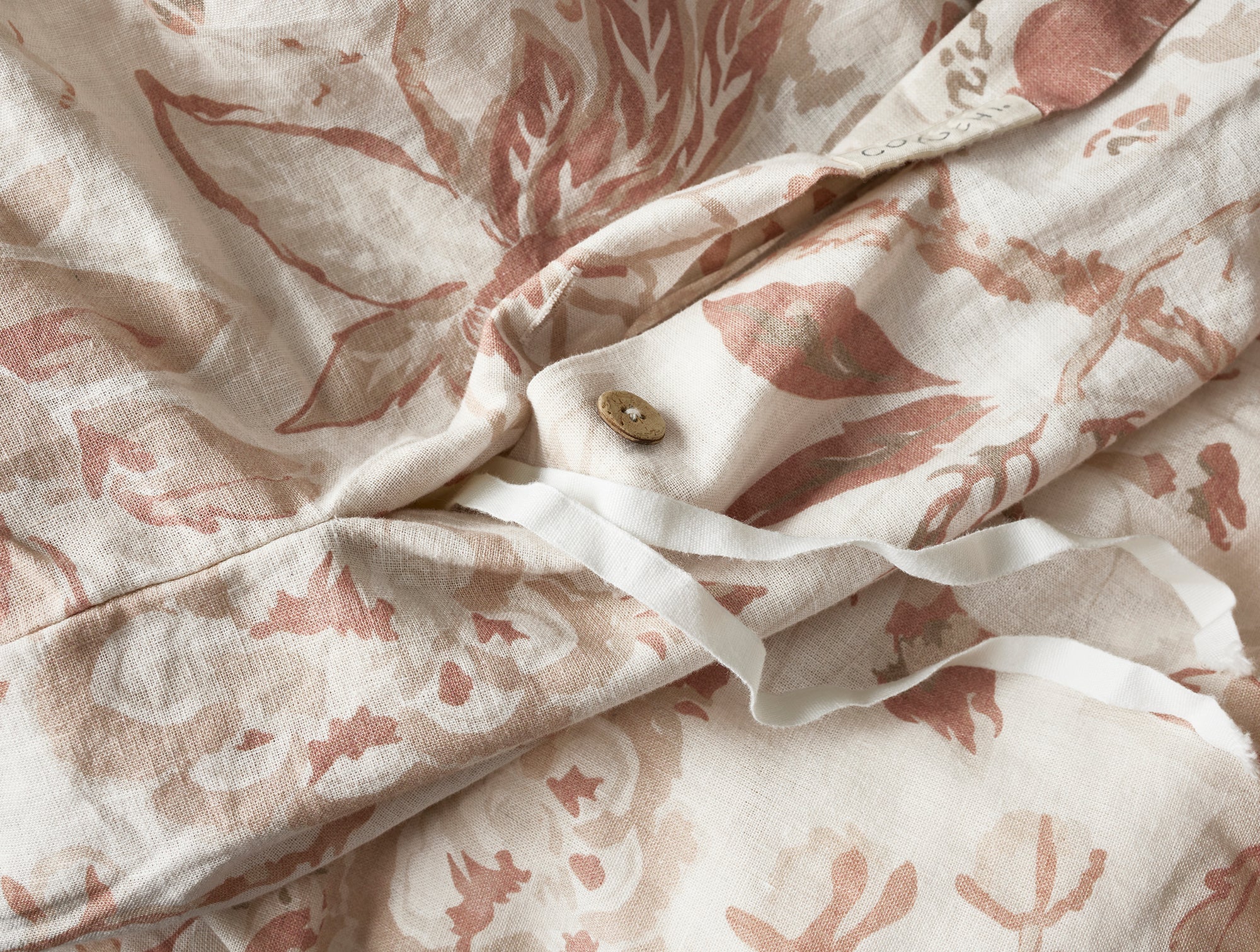Sea Bloom Print Duvet Cover - Coyuchi 