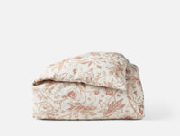 Sea Bloom Print Duvet Cover - Coyuchi 