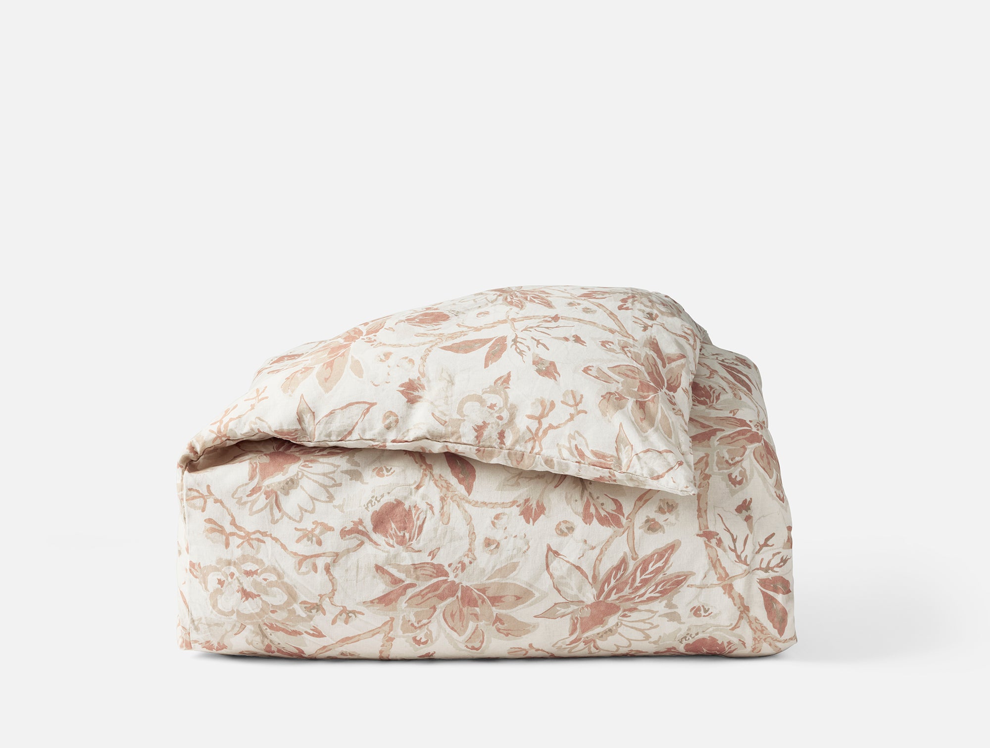 Sea Bloom Print Duvet Cover - Coyuchi 