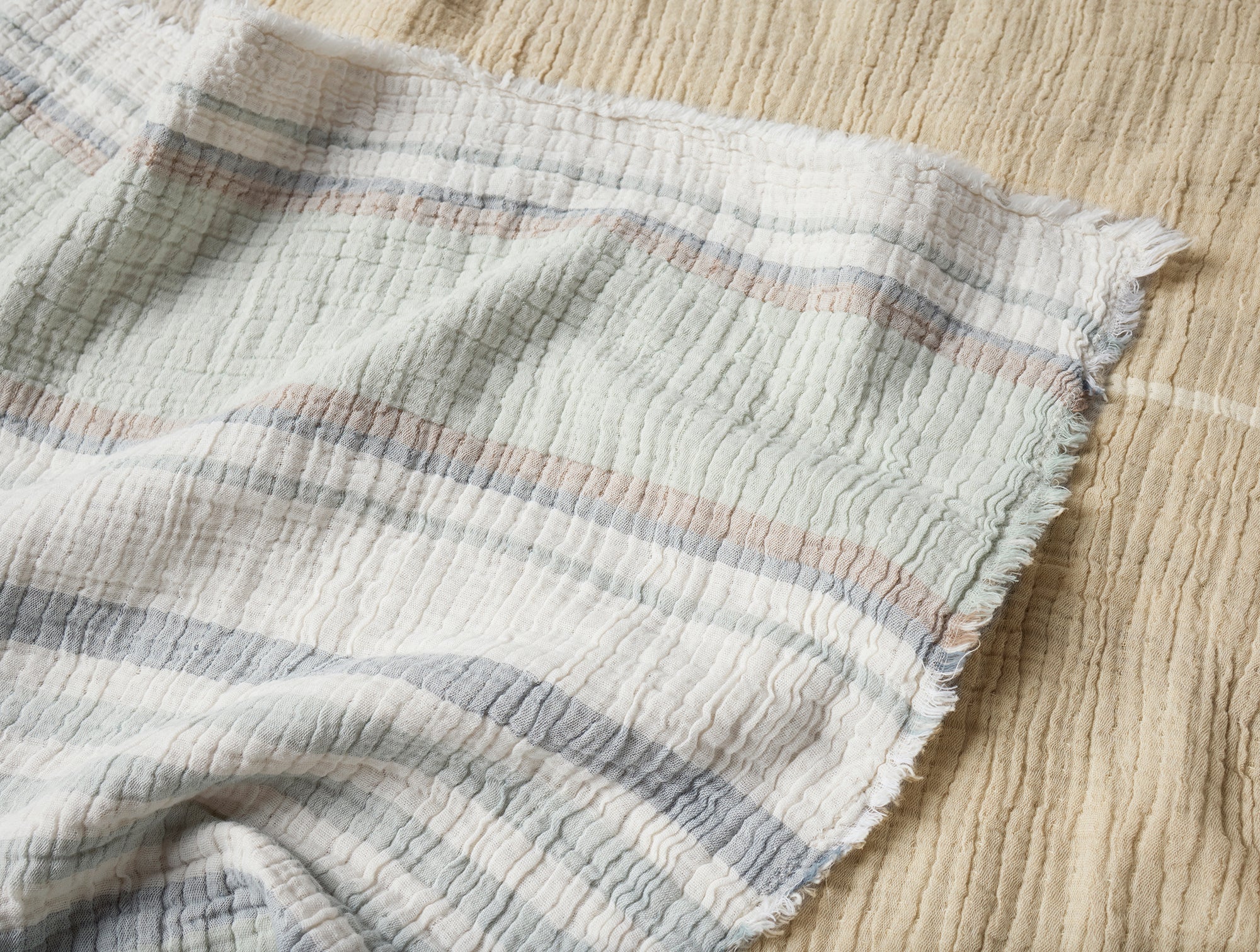 Topanga Matelasse Organic Blanket Swatch