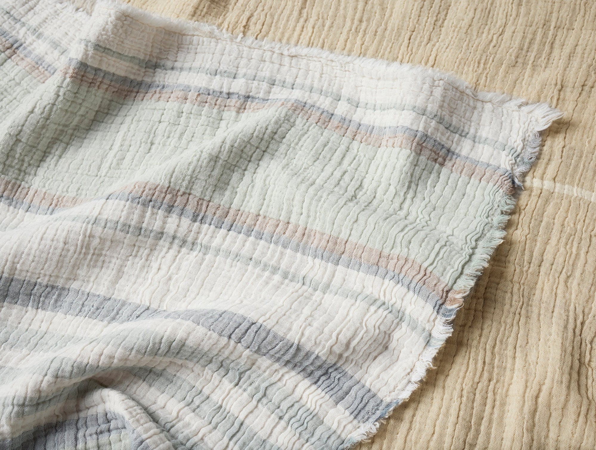 Topanga Matelasse Organic Blanket Swatch