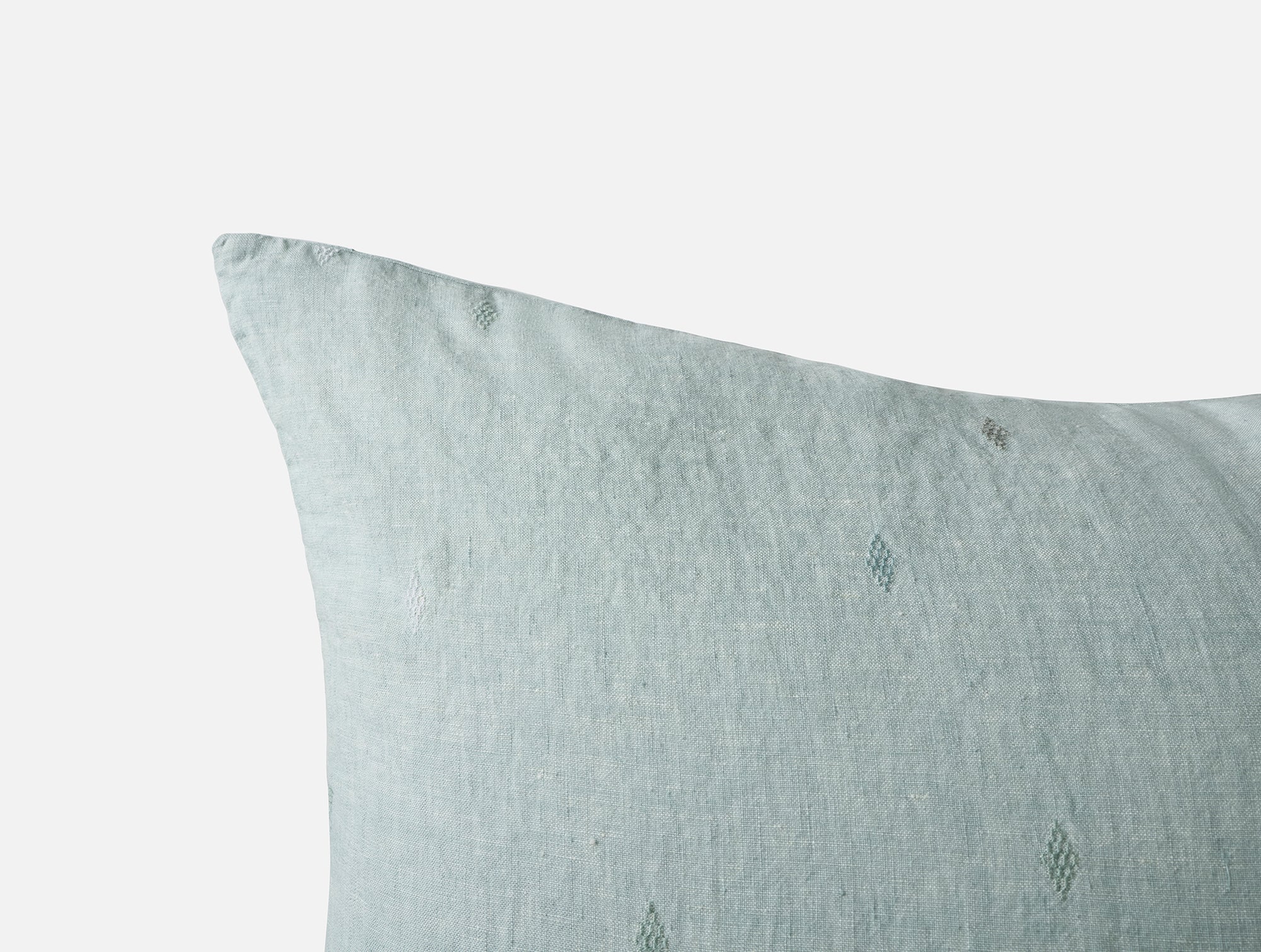 Cambria Embroidered Organic Linen Sham