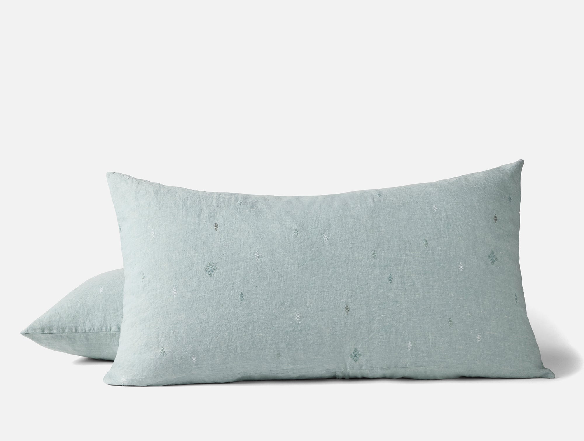 Cambria Embroidered Organic Linen Sham