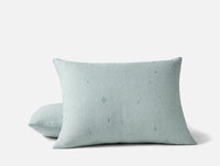 Cambria Embroidered Organic Linen Sham