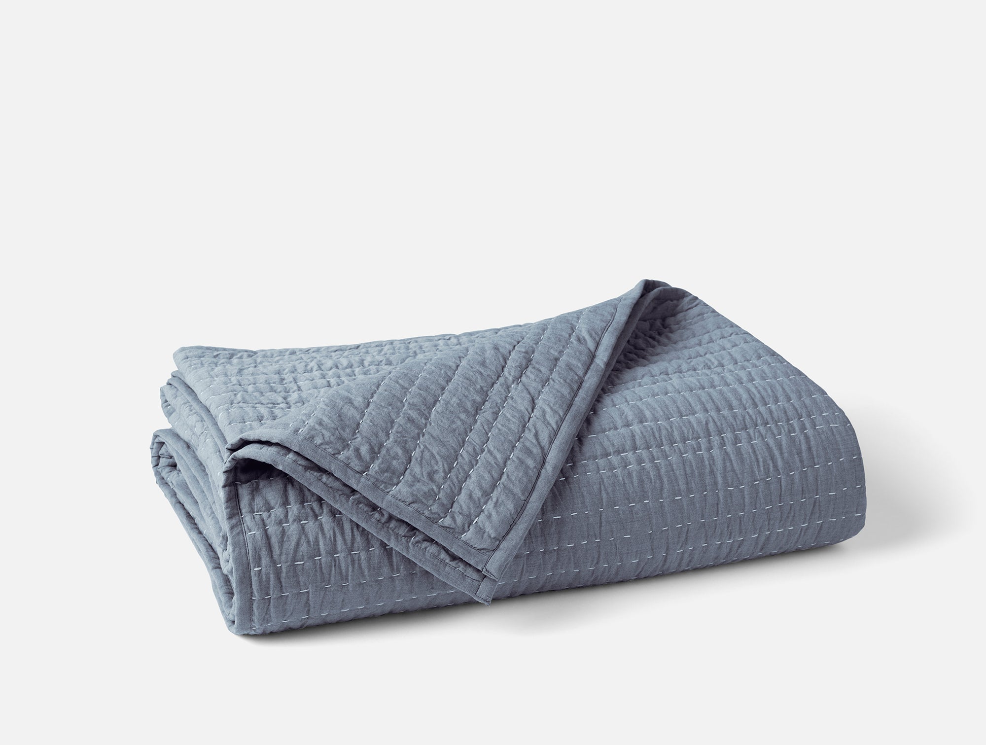 Channel Handstitched Organic Quilt