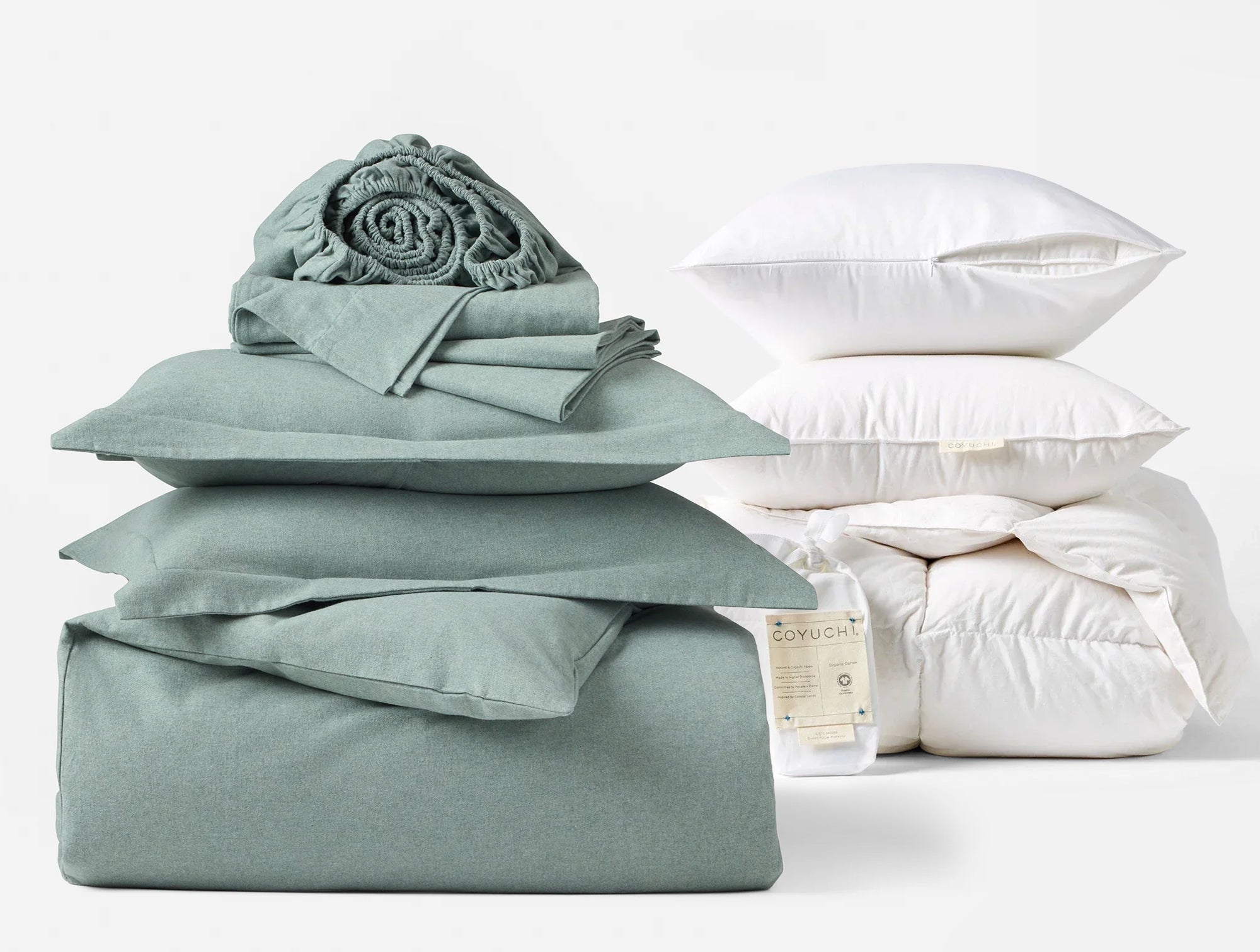 Cloud Brushed Flannel Deluxe Bed Bundle