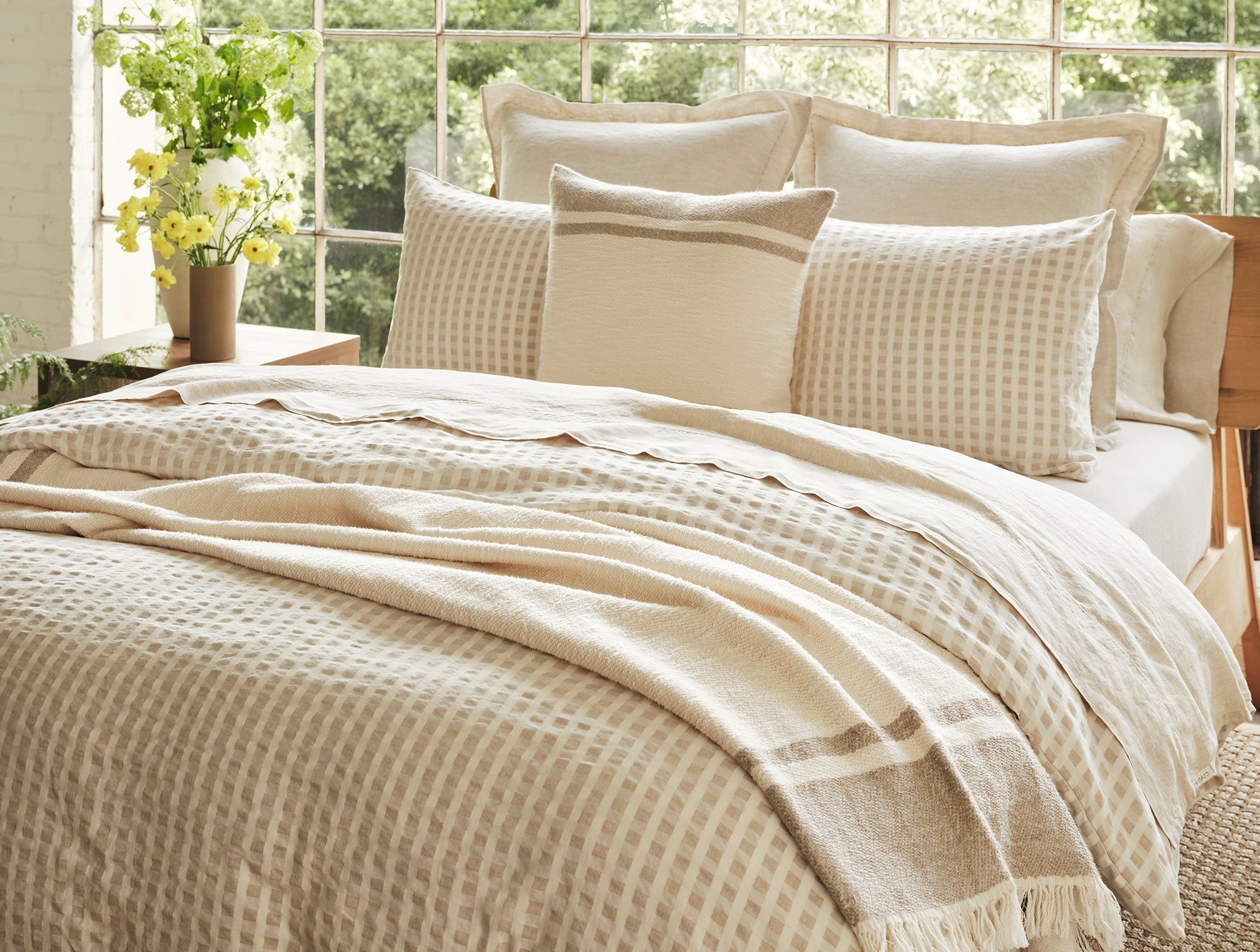 Coyuchi Birch Duvet Cover - Thumbnail 3
