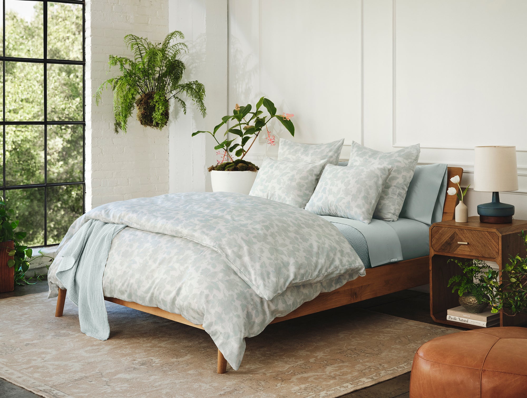 Camellia Organic Print Duvet Set