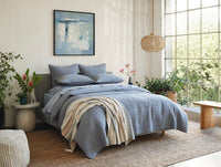 Organic Crinkled Percale™ Duvet Cover