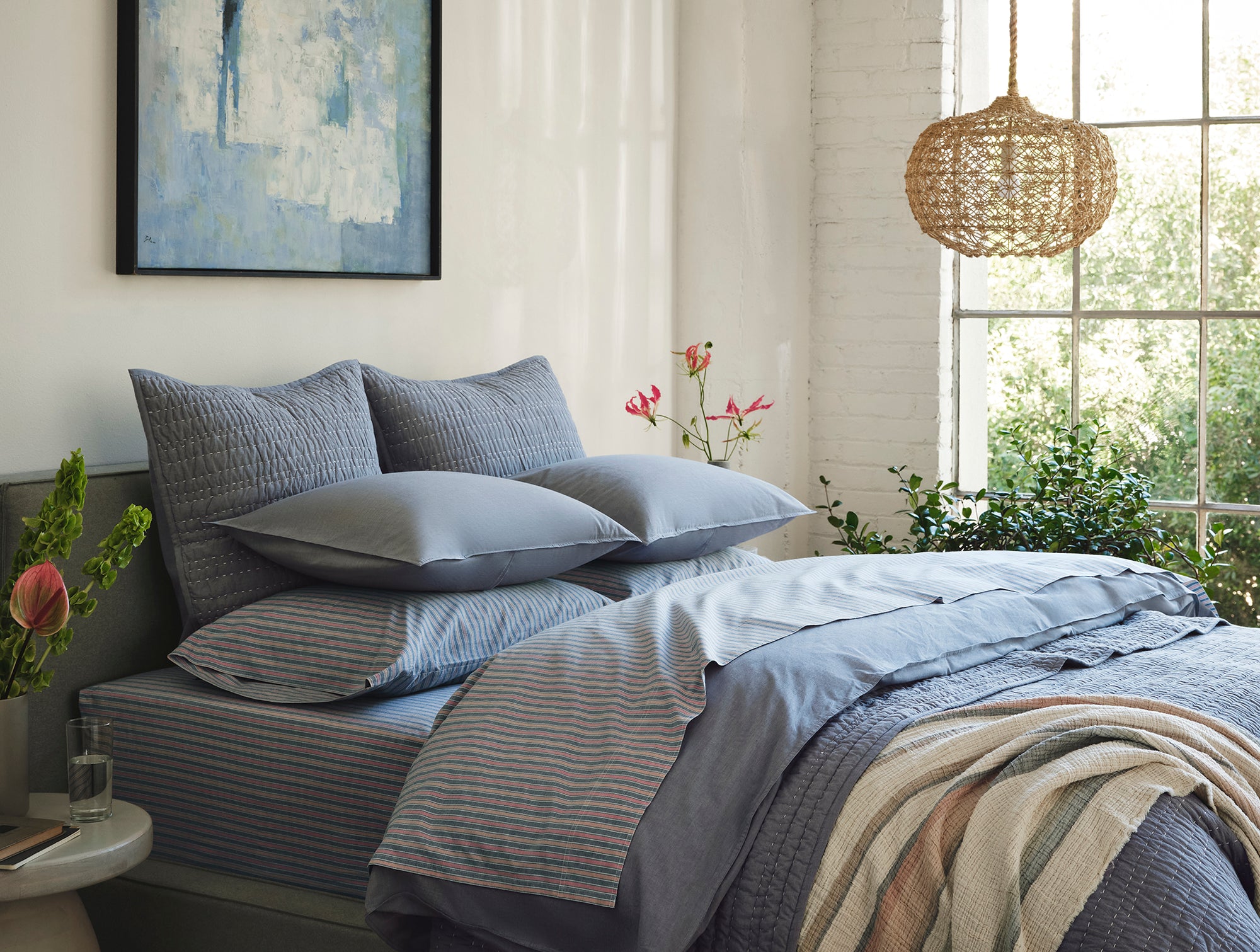 Organic Crinkled Percale™ Duvet Cover