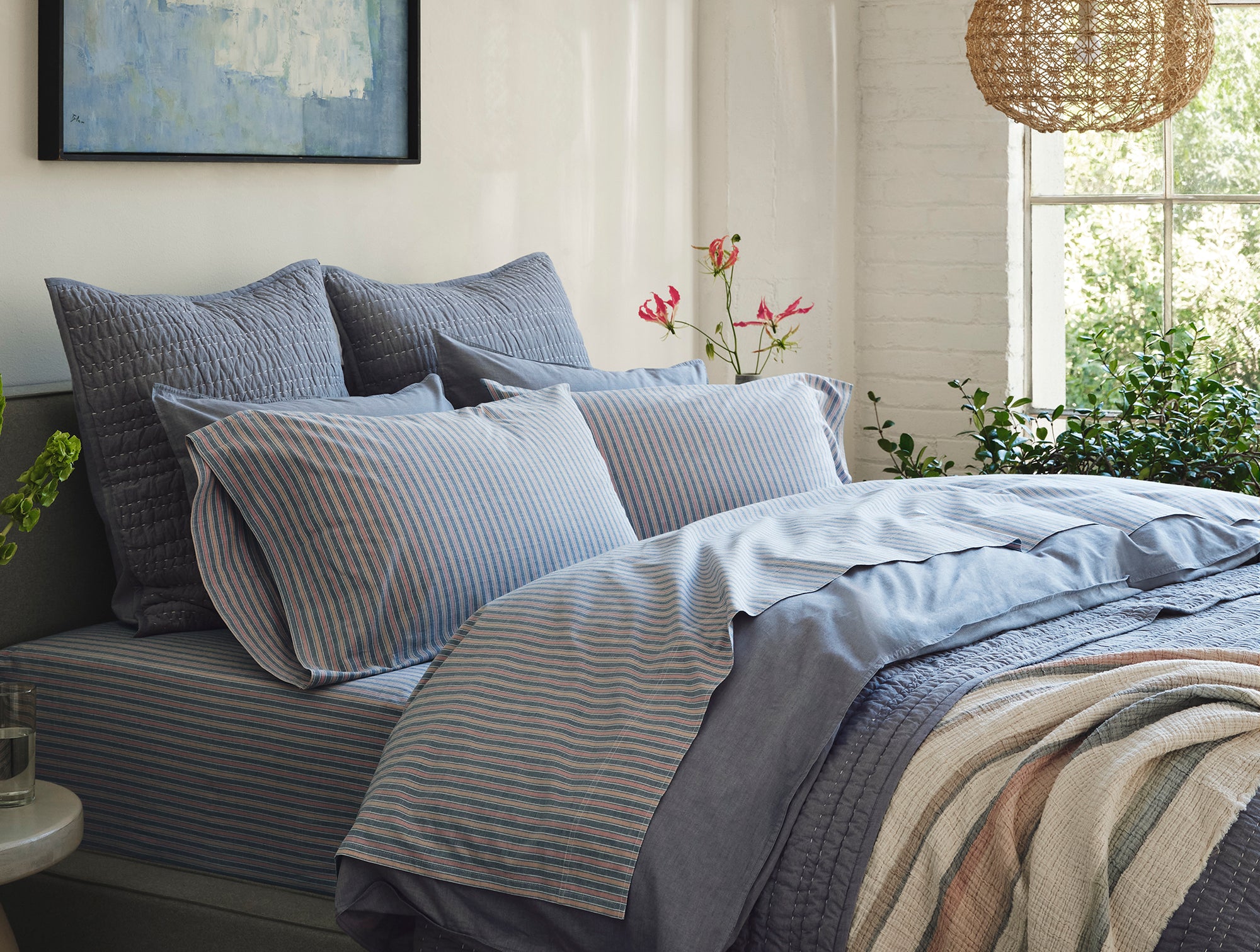 Organic Crinkled Percale™ Duvet Cover
