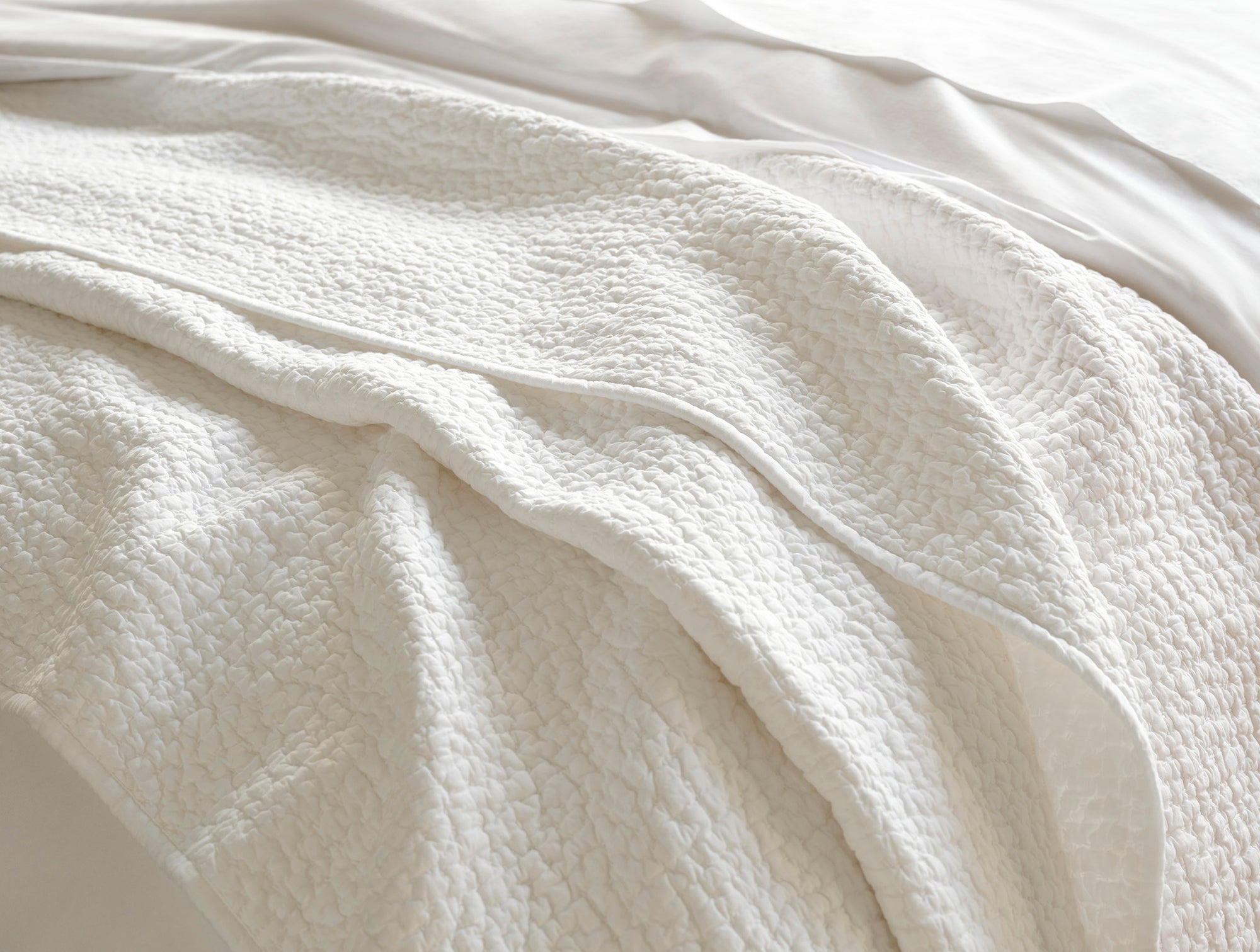 Pebbled Handstitched Organic Quilt