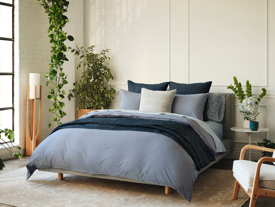 Organic Crinkled Percale™ Duvet Set