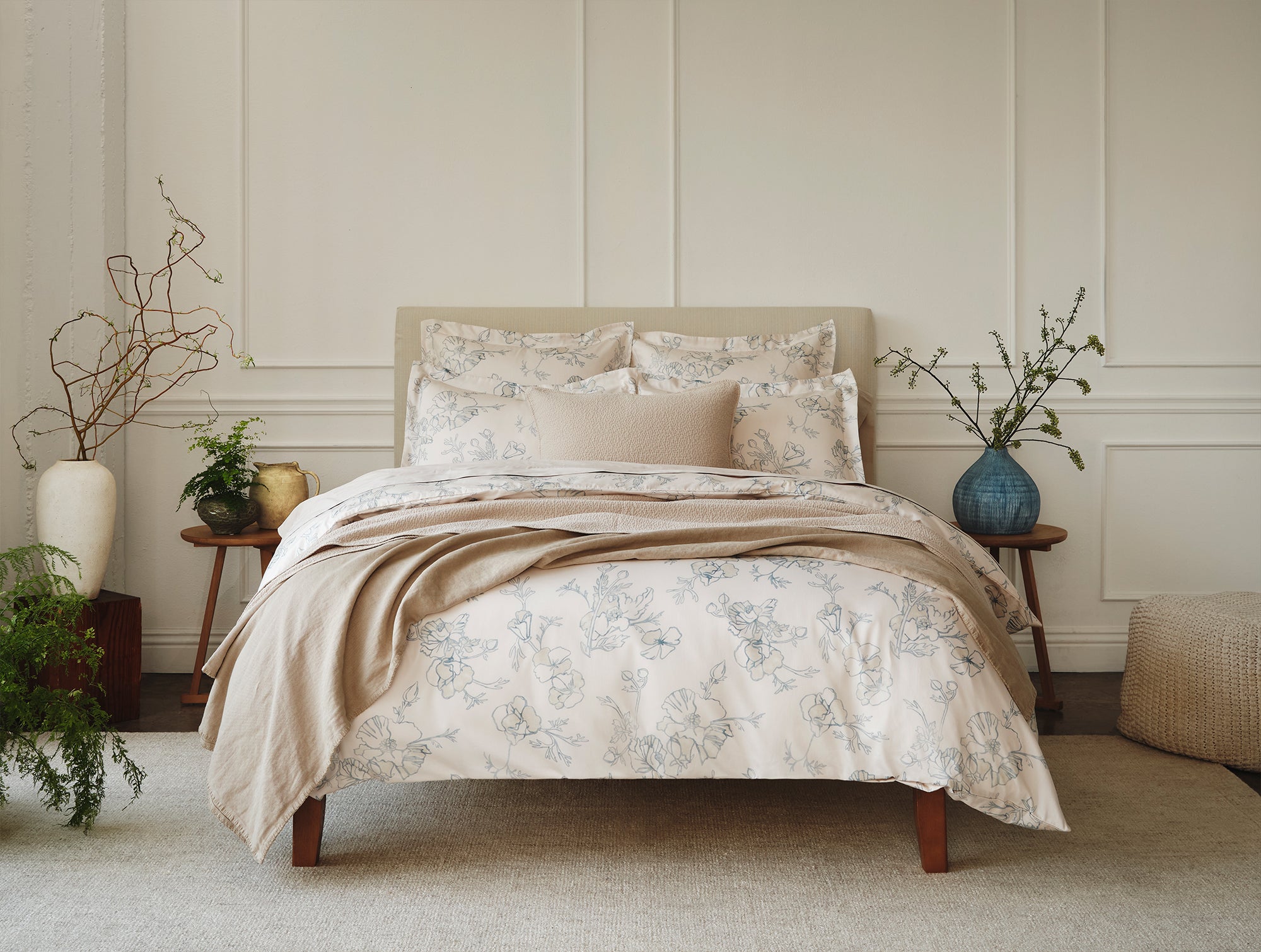 Helena Organic Linen Coverlet