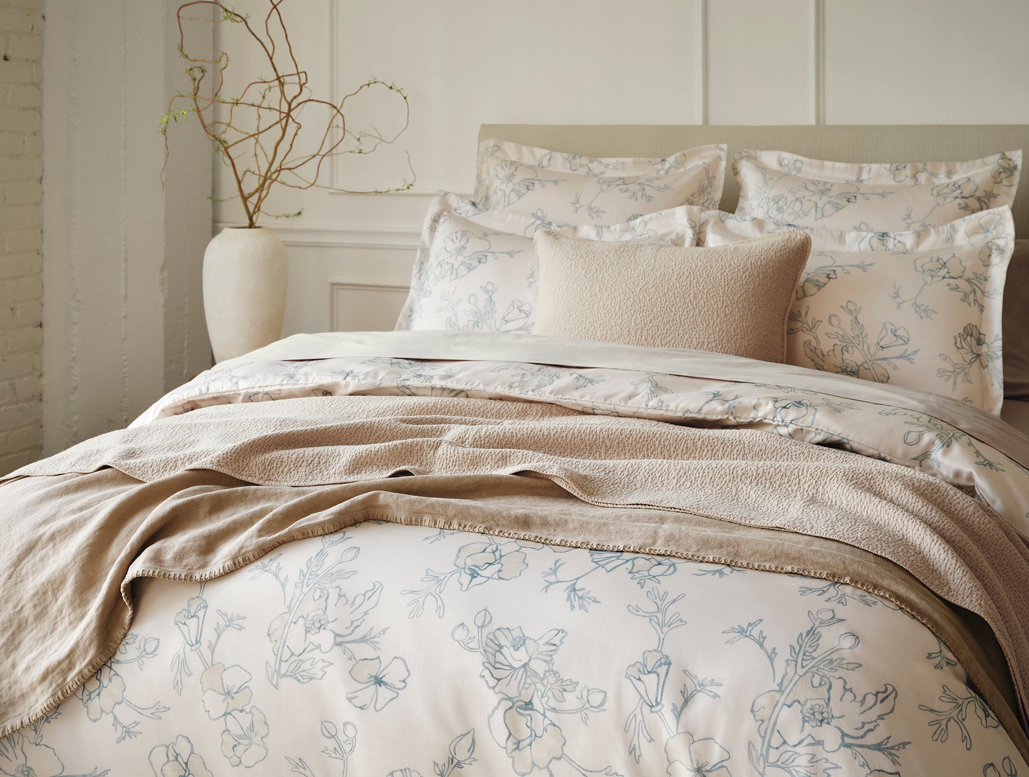 Romneya Organic Print Sham