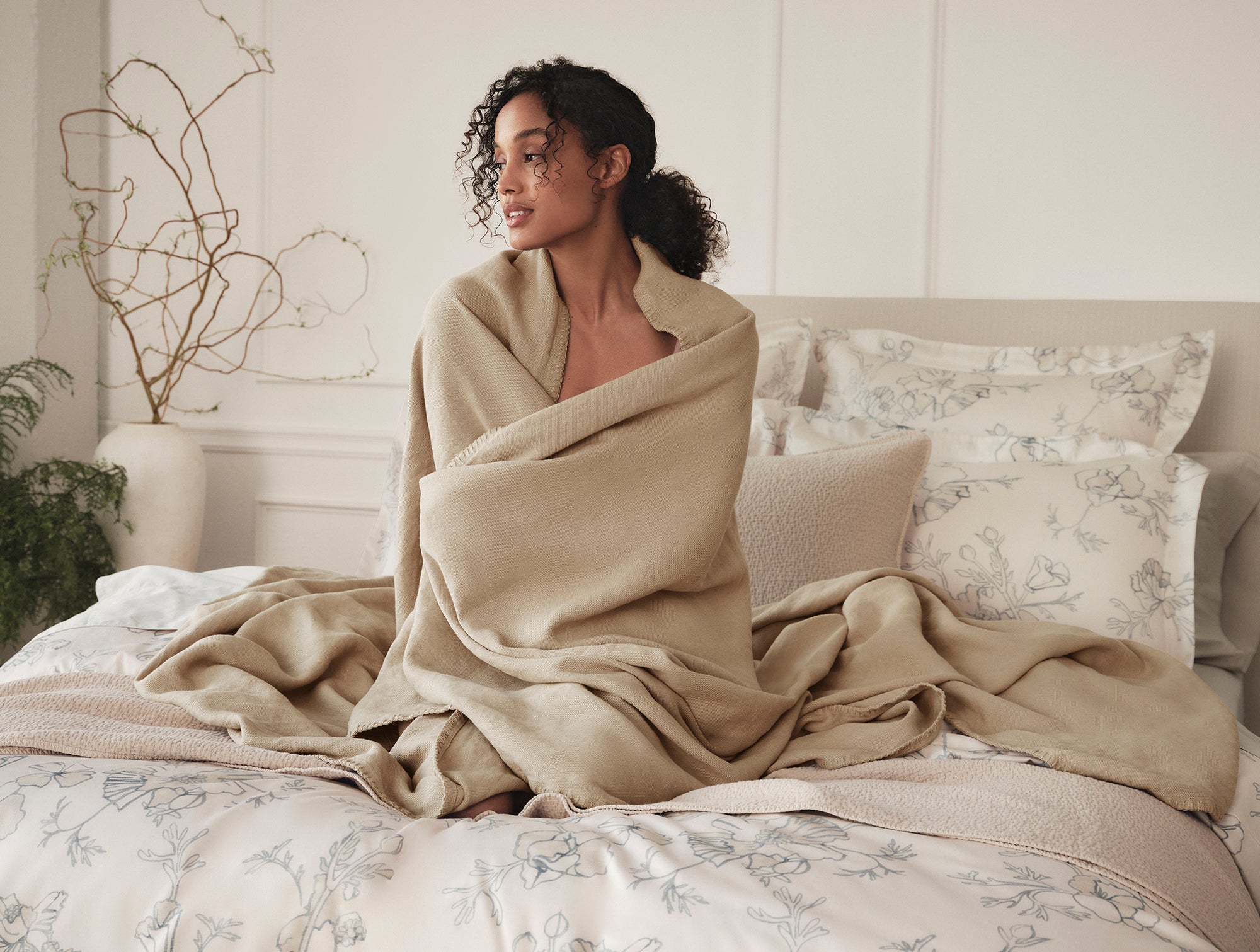 Romneya Organic Print Sham